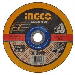 Абразивний шліфувальний диск по металу 125×6×22,2 мм INGCO